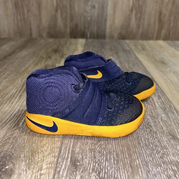 Nike Kyrie 2 Blue Yellow Toddler Youth US Size 5C Basketball Shoes 827281-447 - Picture 1 of 11